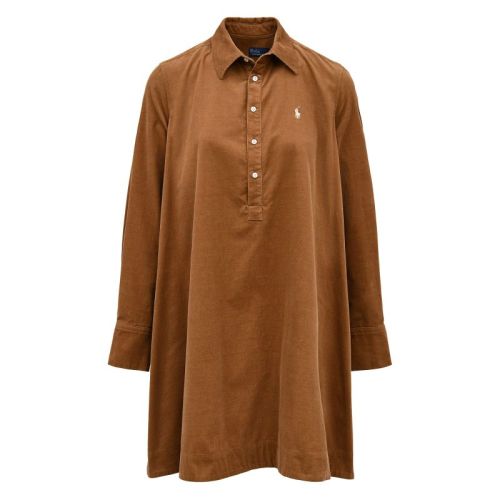 WOVEN-A LINE-DRESSES TAN TAN