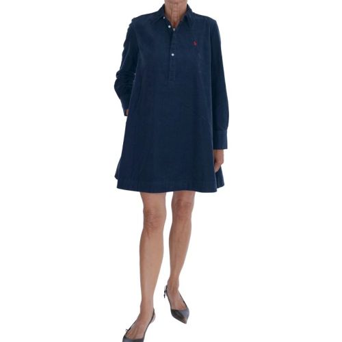 WOVEN-A LINE-DRESSES NAVY NAVY
