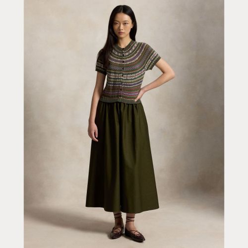 WOVEN-A LINE-DRESSES OLIVE MULTI OLI