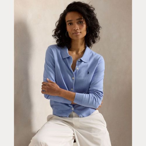 SWEATER-CARDIGAN DRESS SHIRT BLU