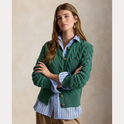SWEATER-CARDIGAN CLOVER GREEN HE