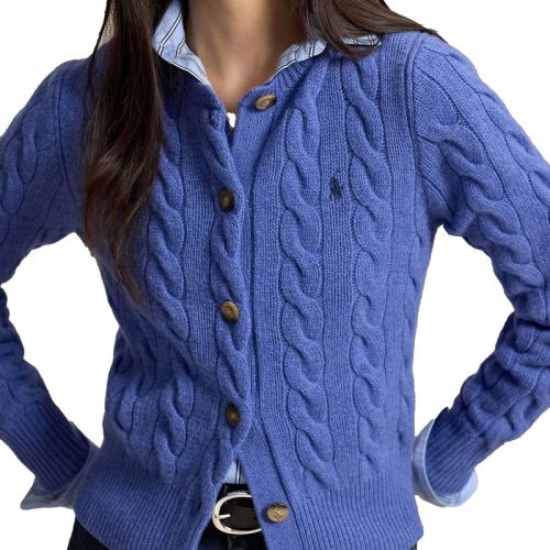 SWEATER-CARDIGAN DOCKSIDE BLUE H