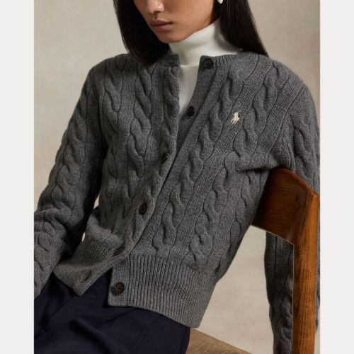 SWEATER-CARDIGAN FLANNEL GREY HE