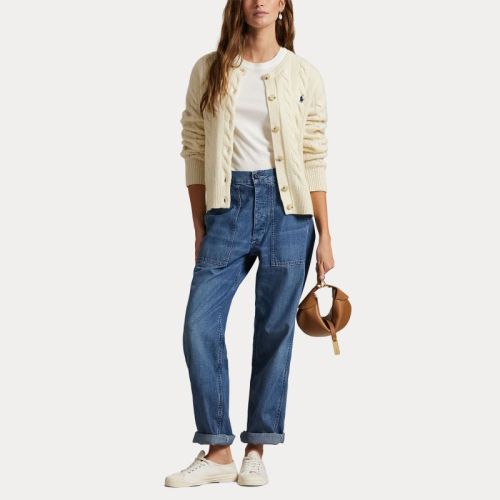 SWEATER-CARDIGAN AUTHENTIC CREAM