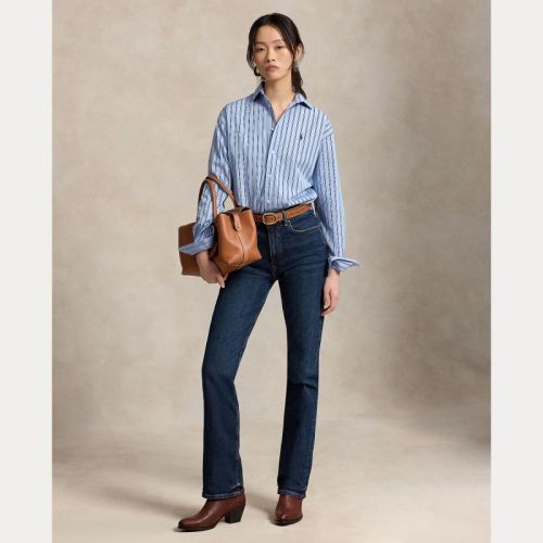 LS RMSY ST-LONG SLEEVE-BLOUSE 2062 LT BLUE-WH